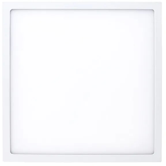 McLED Prisadené LED osvetlenie VANDA S24, 24W, teplá biela, 23x23cm, hranaté, biele