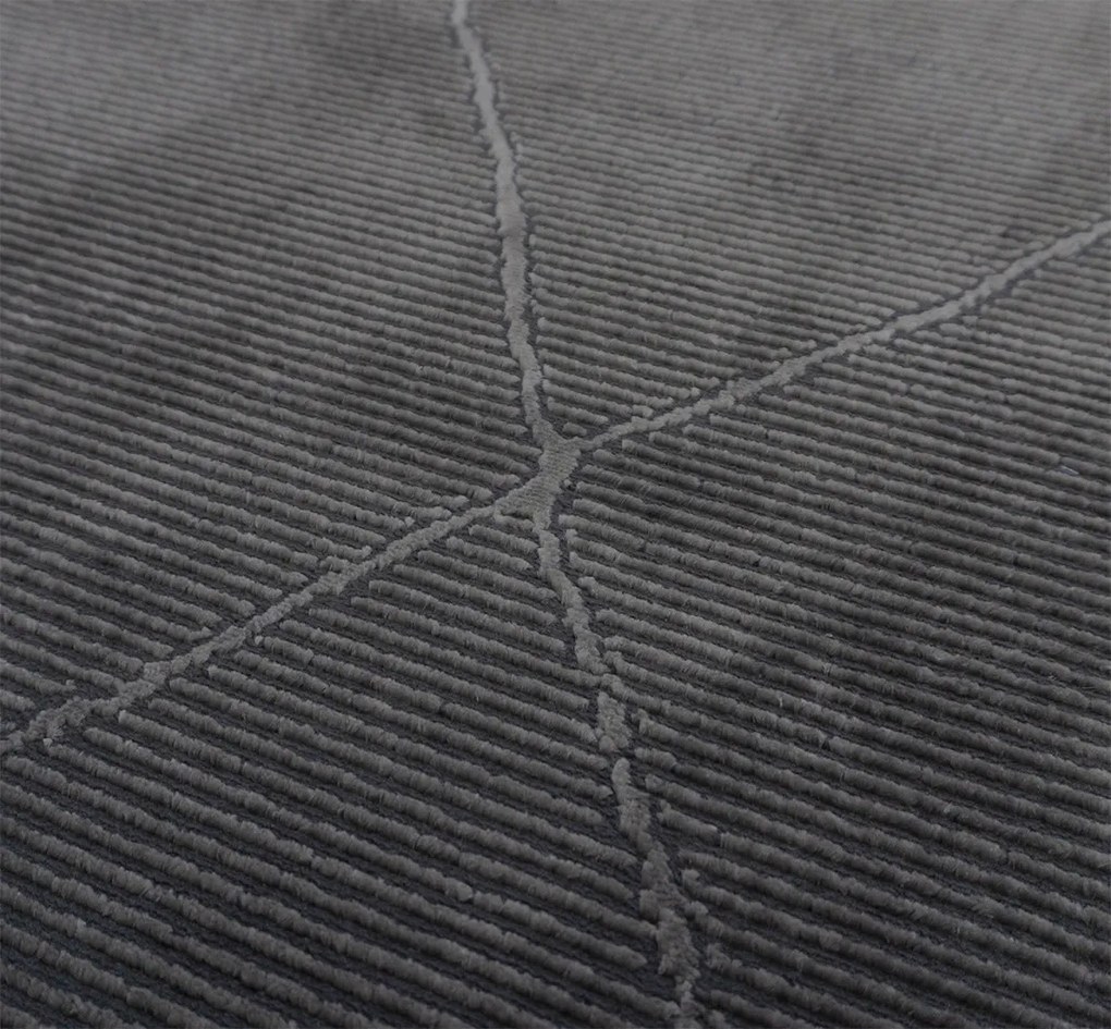 BE Koberec Zurich 1903 DARK GREY – sivý obdĺžnikový Rozmer: 160x230 cm