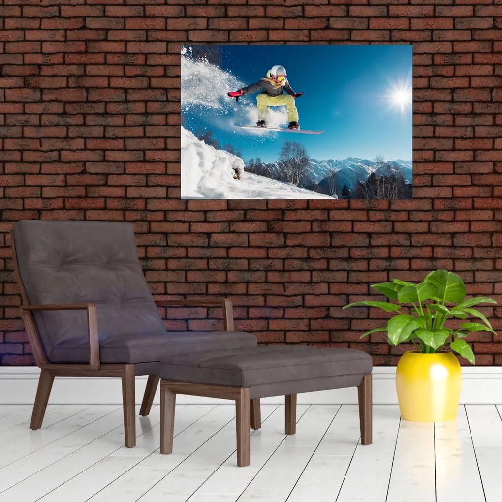 Obraz - Snowboardista (90x60 cm)