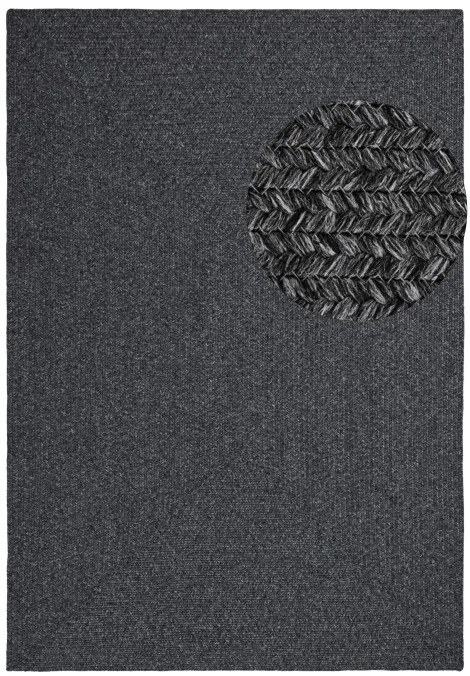 Koberec Hanse Home Braided Trenzado tmavosivý