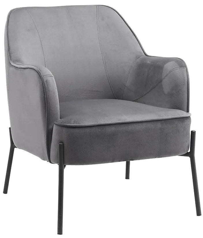 Kreslo Bob Dark Grey Velvet 13