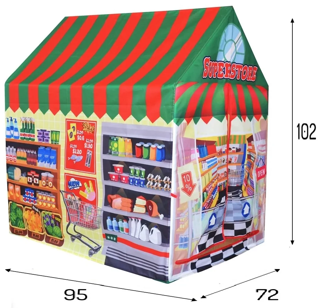 Detský stan Supermarket EcoToys