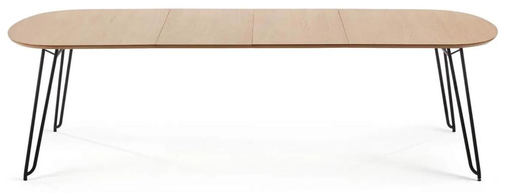 Rozkladací jedálenský stôl vanoc 170 (320) x 100 cm prírodný MUZZA