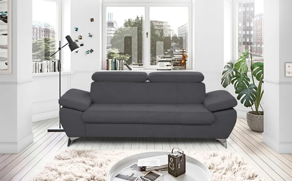 Trojsedák Gisele, antracitová látka