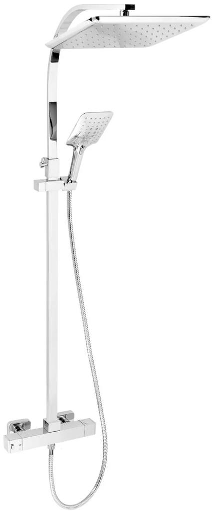 Novaservis Sprchové súpravy - Sprchová súprava s termostatom, spodné pripojenie sprchy, chróm, SET069/TER,0
