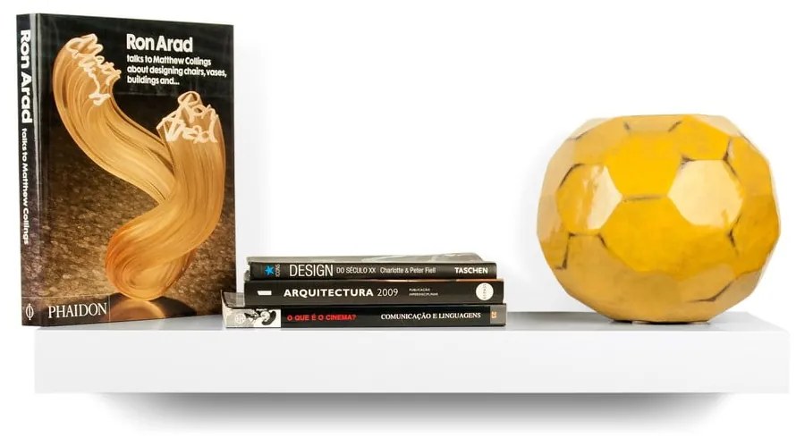 Biela polička TemaHome Balda, šírka 60 cm