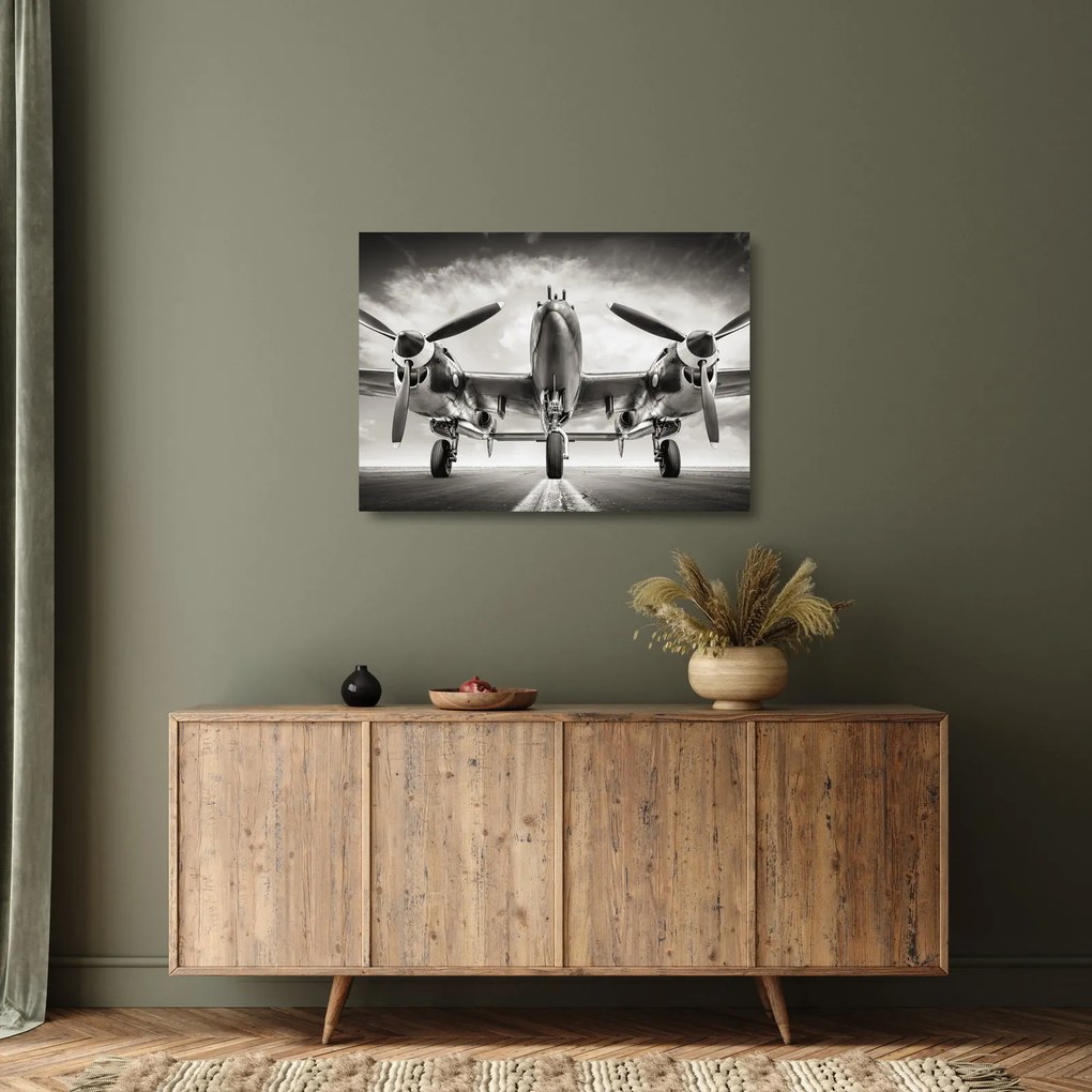 Sklenený obraz - Warbird (70x50 cm)