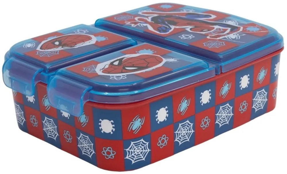 Multibox na desiatu Spiderman Arachnid s 3 priehradkami