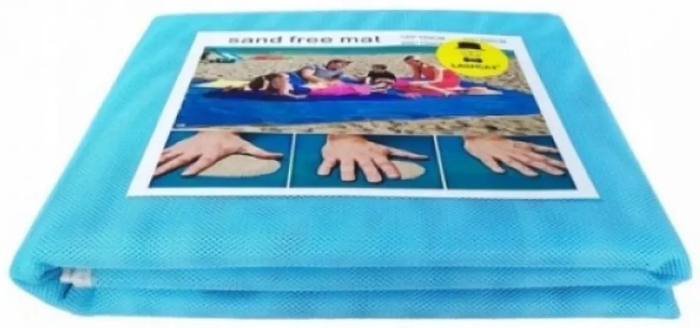 AFF Plážová podložka - 200x200 cm - modrá