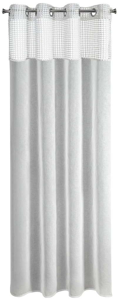 ZÁCLONA NA KRÚŽKOCH GRACE 140X250 CM BIELA