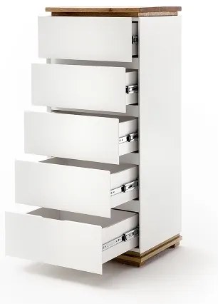 Komoda ARVI biela/dub