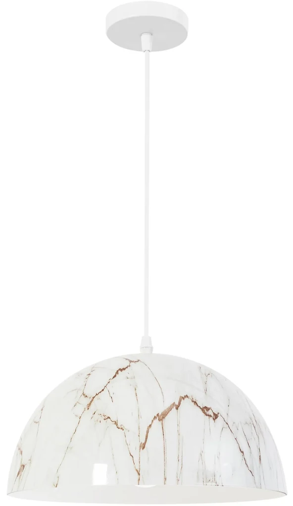 Toolight Toolight, závesná lampa APP911-1CP Marble, imitácia kameňa, OSW-06620