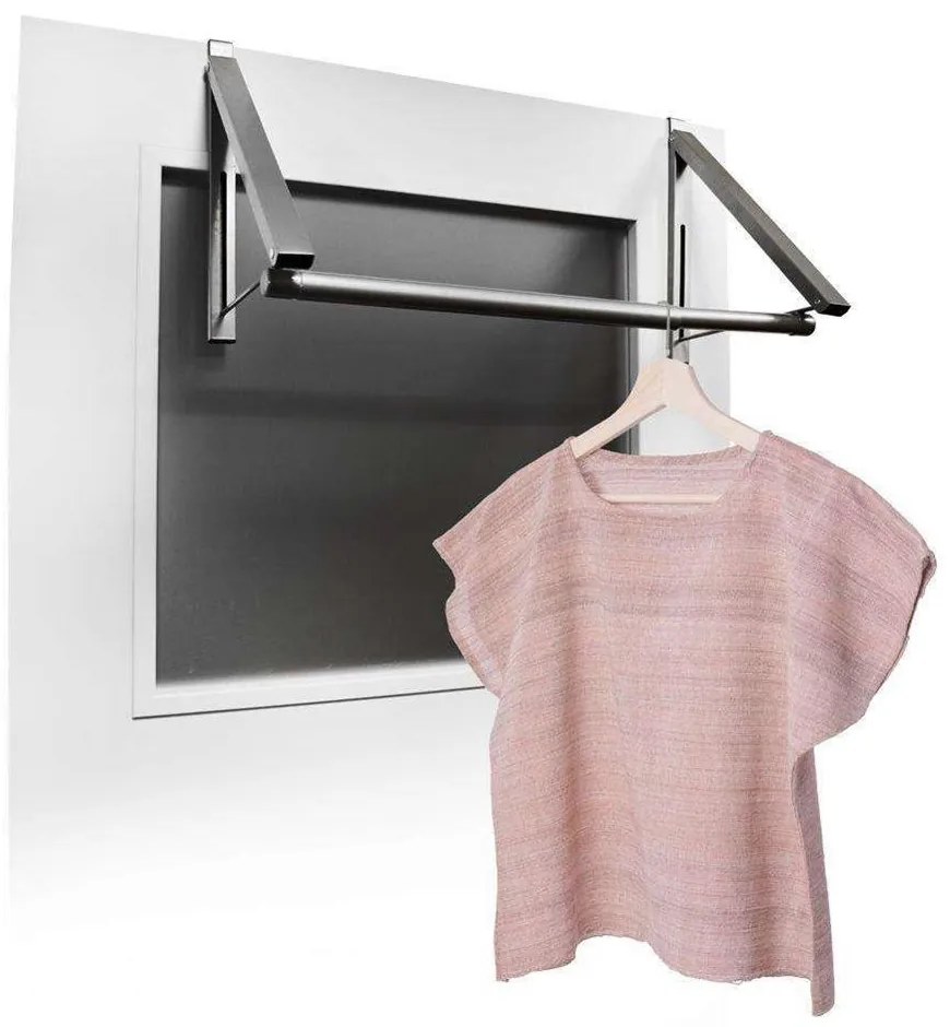 Orion Nastaviteľný, závesný, skladací vešiak na dvere s tyčou, 44 - 60 cm