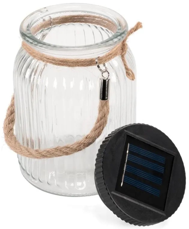 Sada solárnych svetiel,3 LED, plastové, studená biela, 5 ks