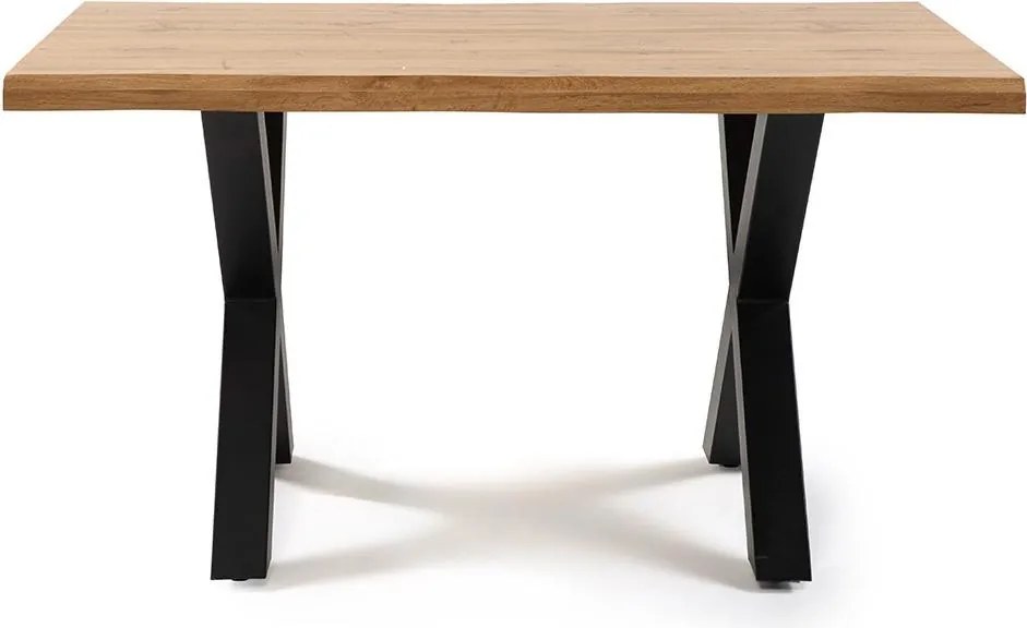 Jedálenský set 4x stoličky + stôl 140 cm AVENBERG LIVE EDGE