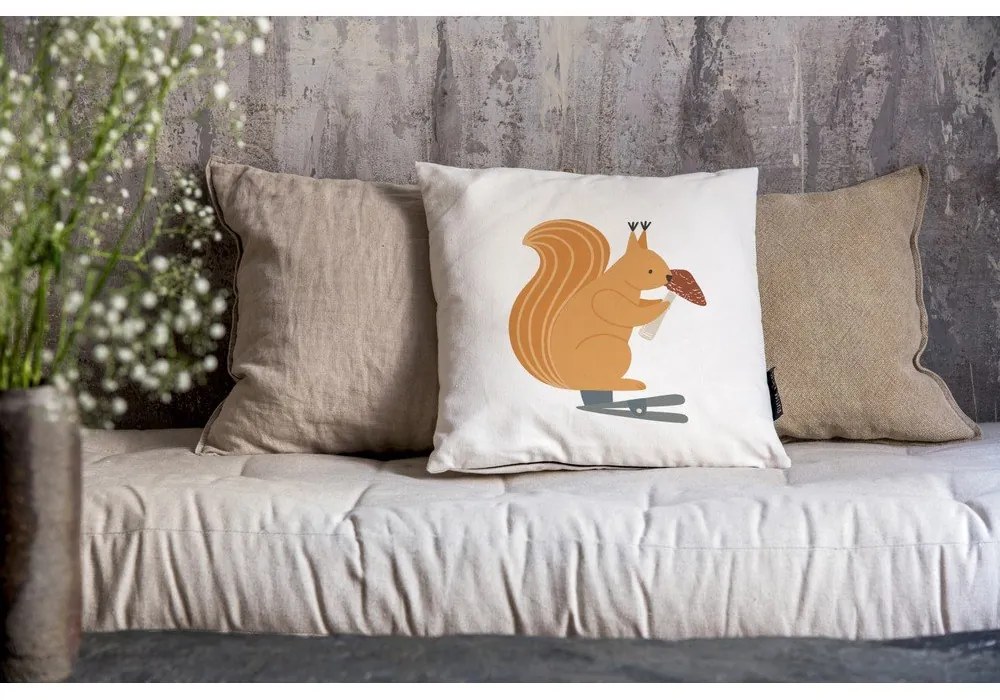 Obliečka na vankúš 45x45 cm Squirell And Toadstool – Butter Kings
