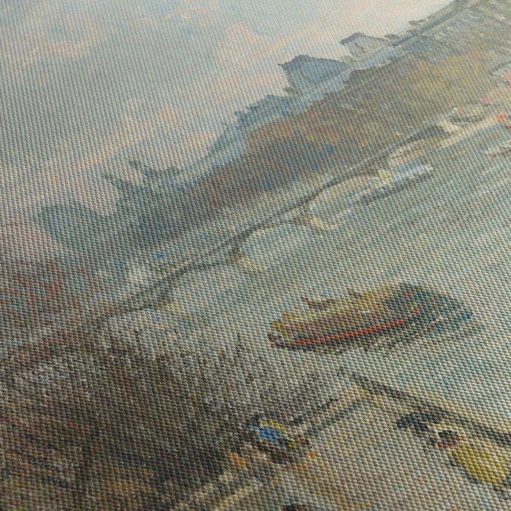 Obraz - Camille Pissarro, The Louvre, Afternoon, Rainy Weather, reprodukcia (150x105 cm)