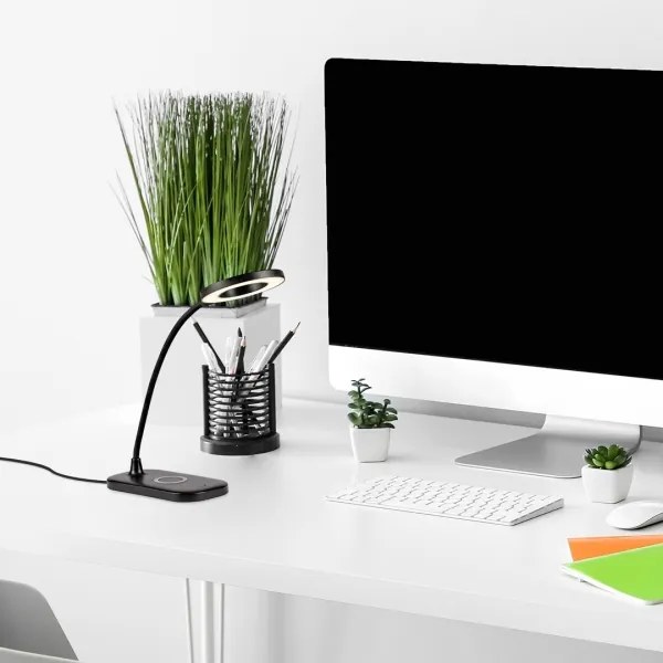 Rabalux 74013 - LED Stmievateľná dotyková stolná lampa HARDIN LED/5W/5V čierna
