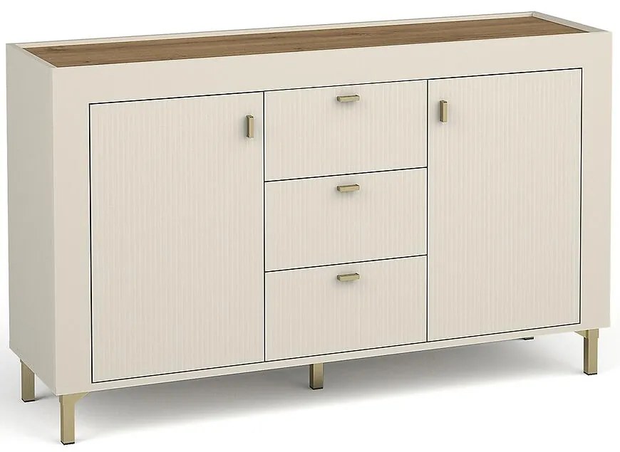 Komoda Mossa M06 2D3S dub whisky/cashmere