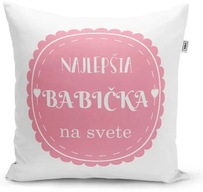 Sablio Vankúš Najlepšia babička: 40x40 cm