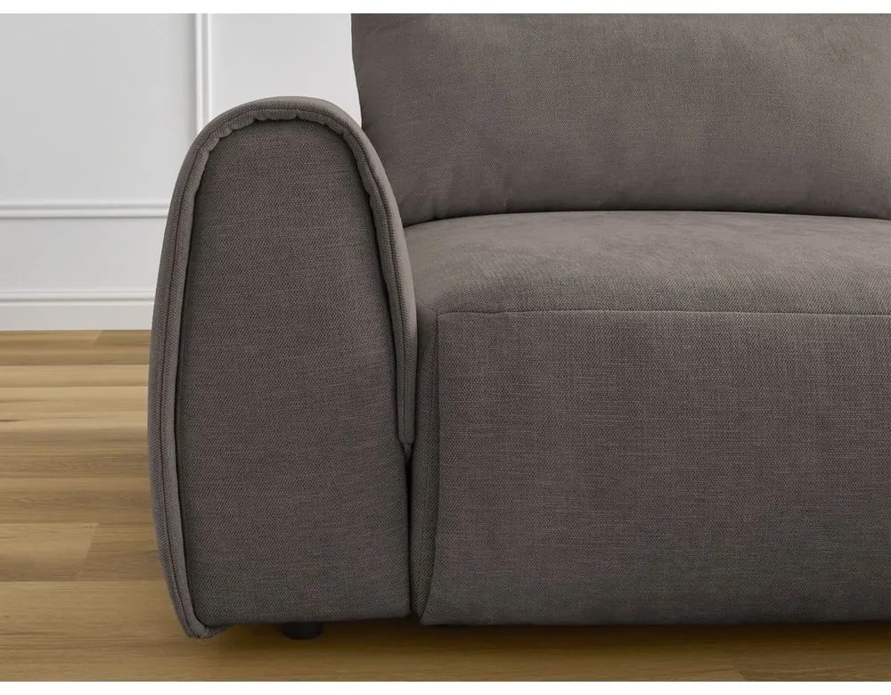 Hnedá rohová pohovka Aden – Bobochic Paris