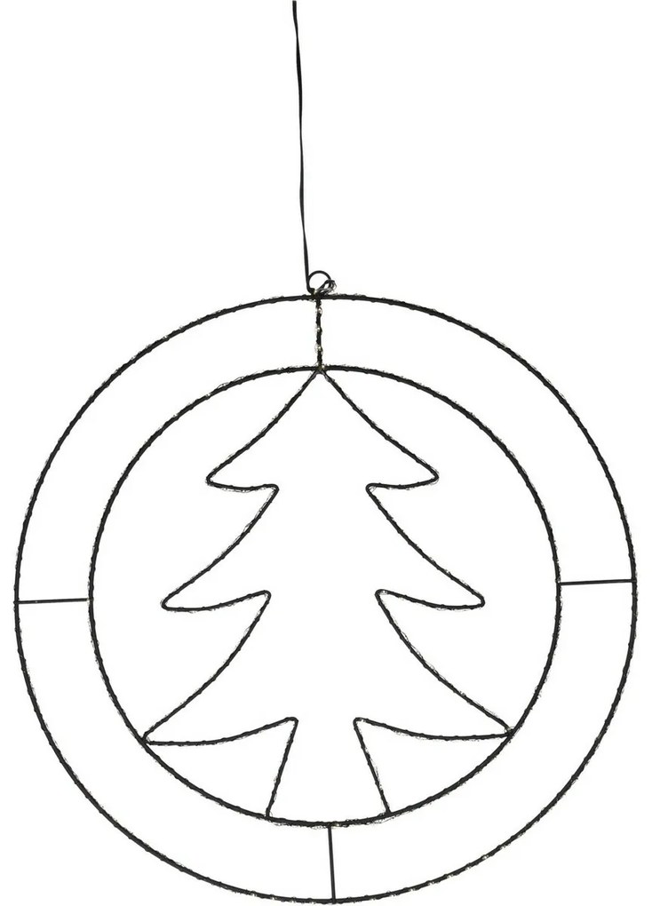 Vianočná závesná LED dekorácia Trinket Tree 285 LED, 52 cm