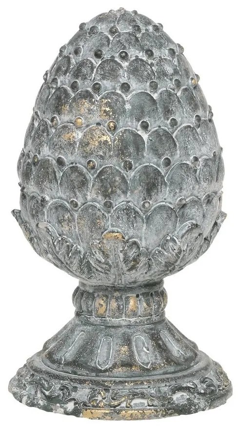 Opálová antik cementová dekorácia šiška Narbonne - Ø 11*19 cm
