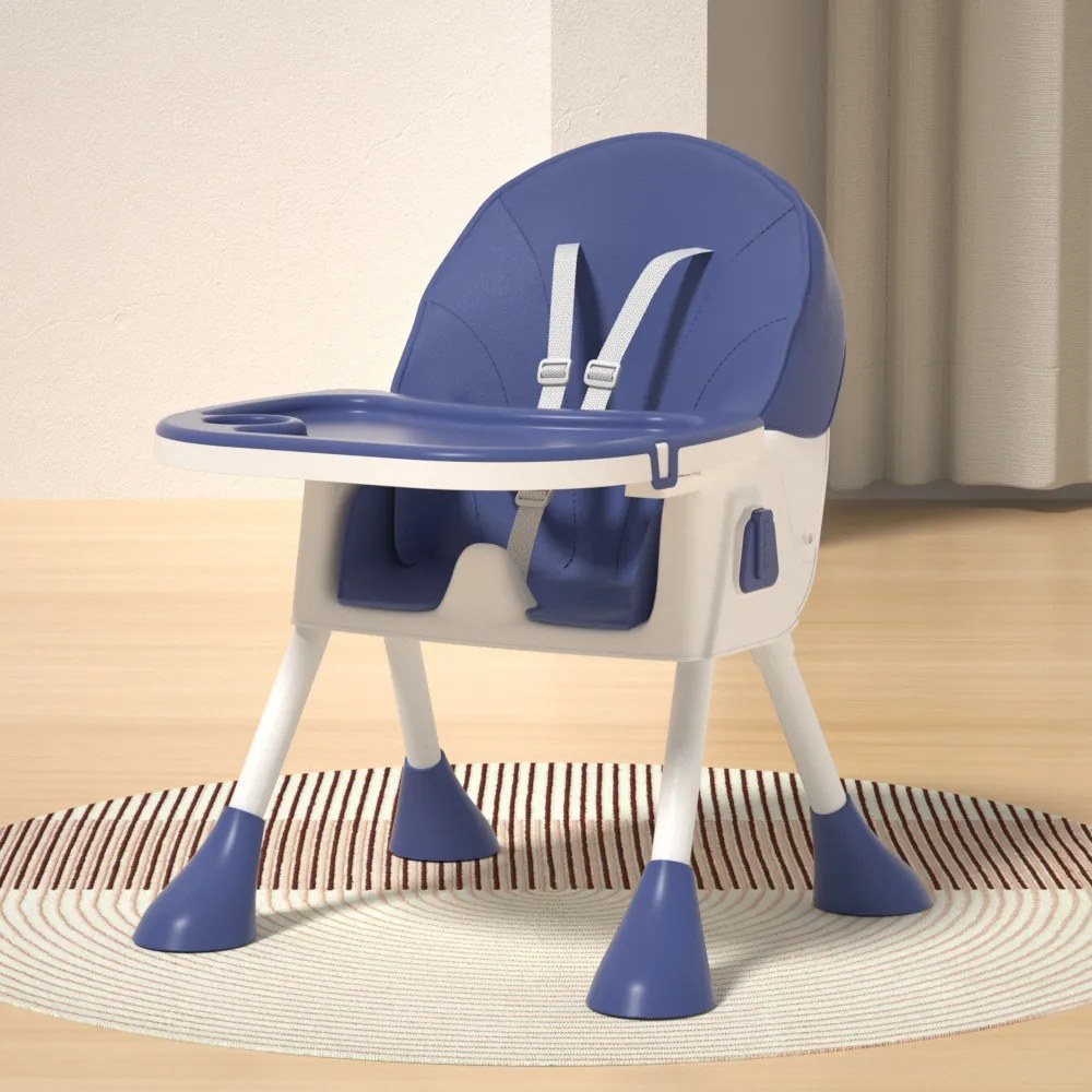 Stolička na kŕmenie KDK03 4v1 modrá + košík a kolieska ZDARMA