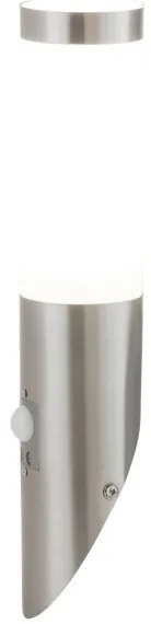 Rabalux 8266 - Vonkajšie svietidlo so senzorom INOX TORCH 1xE27/25W/230V IP44