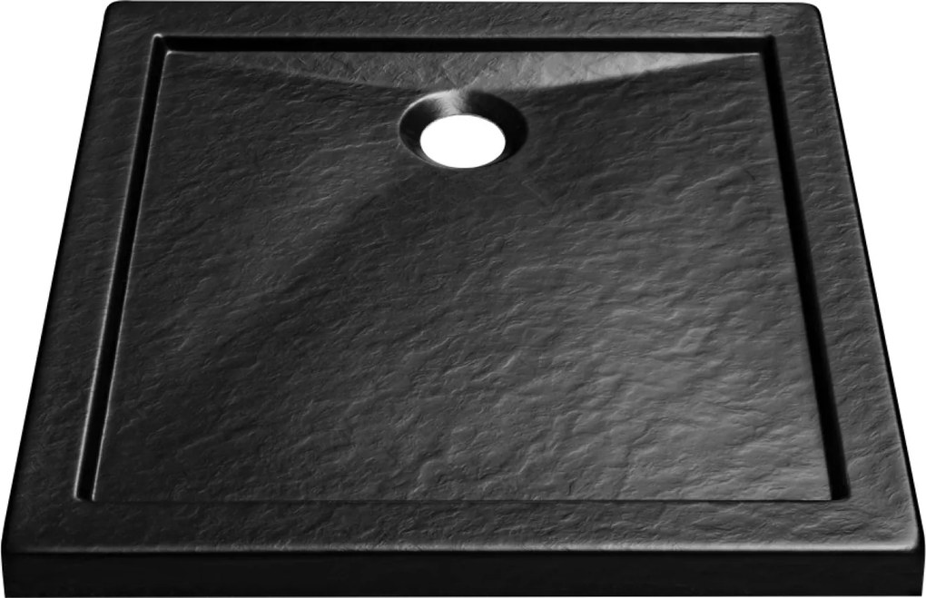 Besco Štvorcová sprchová akrylátová vanička AQUARIUS NEW SE SQ 80x80 (90x90) B SlimLine Stone Effect BESCO-Rozmery: 80x80