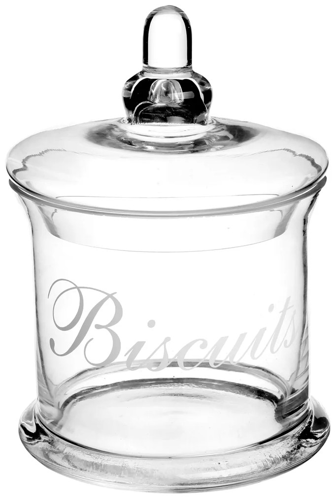 Sklenená nádoba na potraviny Clear Biscuits 1l