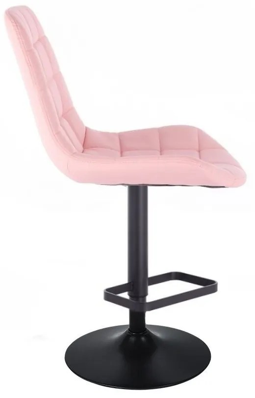 LuxuryForm Barová stolička PARIS na čiernom tanieri - ružová