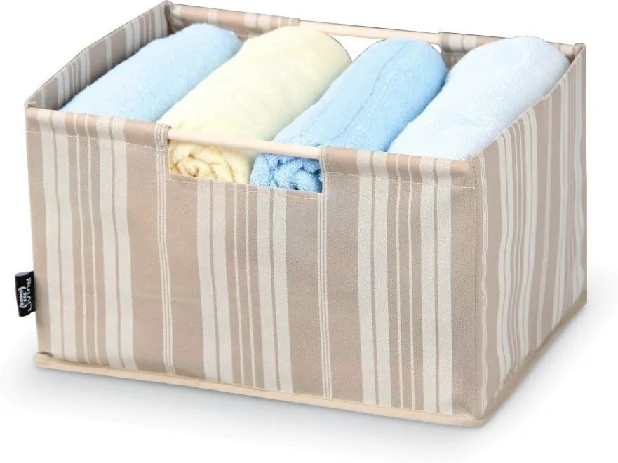 Úložný box Domopak Stripes, dĺžka 38 cm