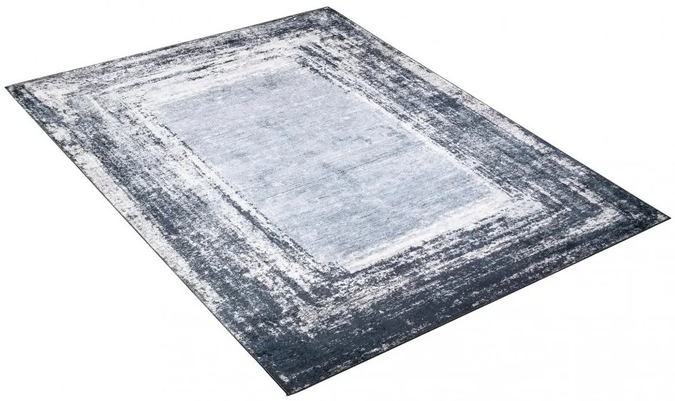 Tmavý trendový koberec s protišmykovou úpravou Šírka: 80 cm | Dĺžka: 150 cm