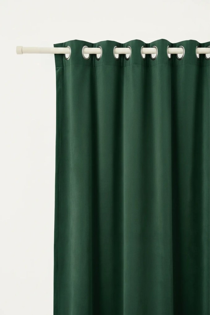 Velúrový záves SOFT VELVET fľašovo zelený 140x250 cm
