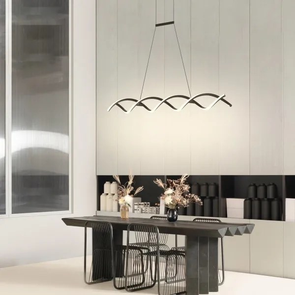 ONLI - LED Luster na lanku DNA LED/24W/230V 4000K strieborná