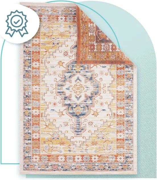 Šnúrkový obojstranný koberec ECHO REGAL Ochre