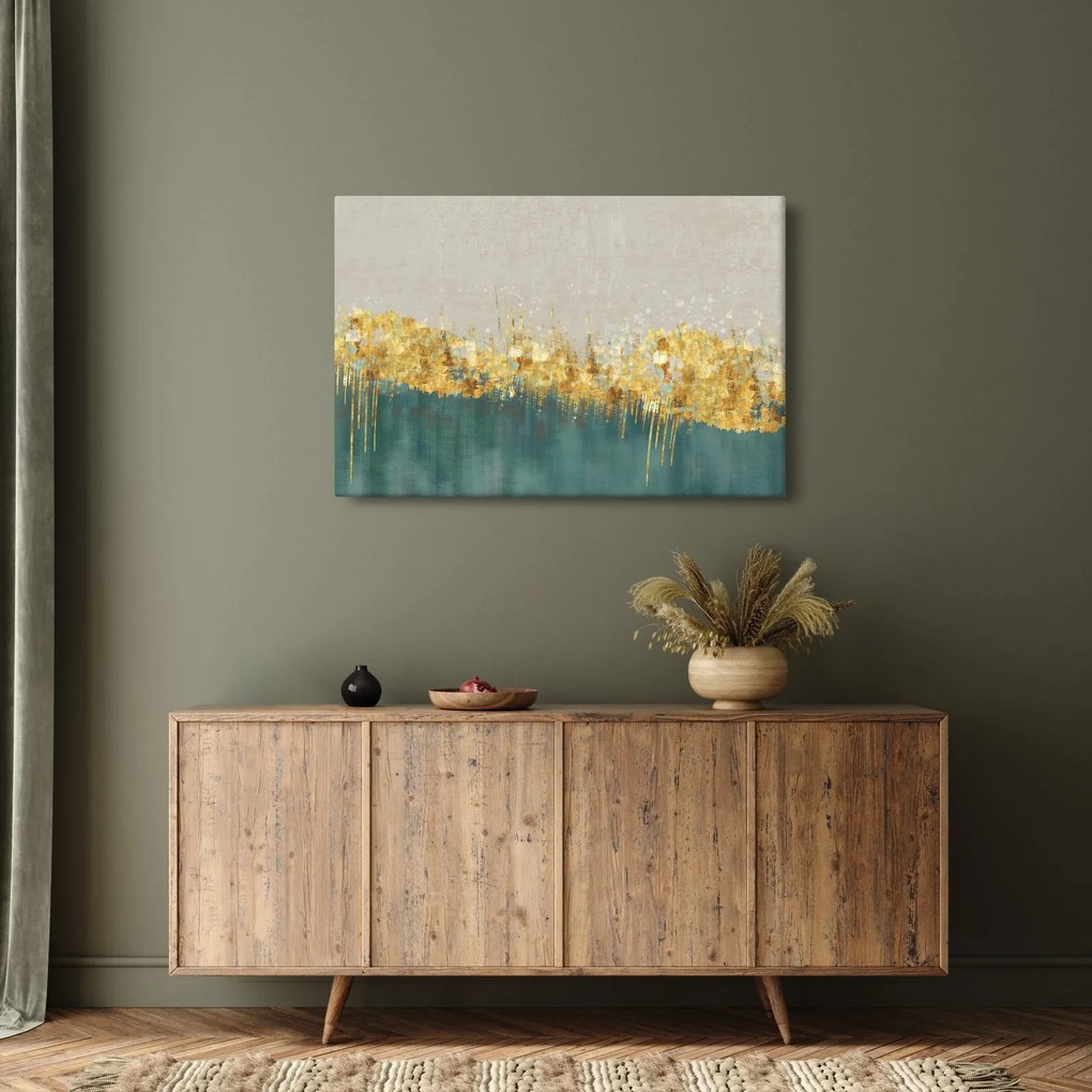 Obraz - Textúra so zlatým dekorom (90x60 cm)
