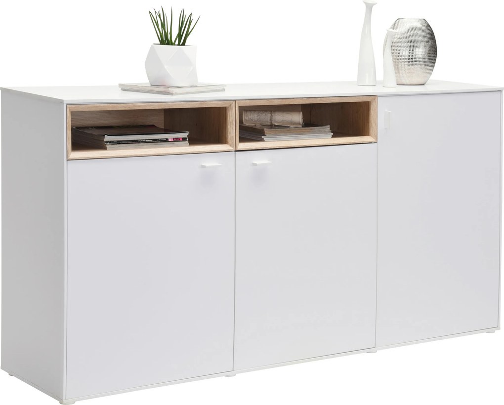 XXXLutz KOMODA, biela, farba duba, 180,4/92,8/43 cm Hom`in - Komody - 000003000703