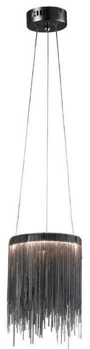 LED Luster na lanku CASCATA BLACK LED/18W/230V