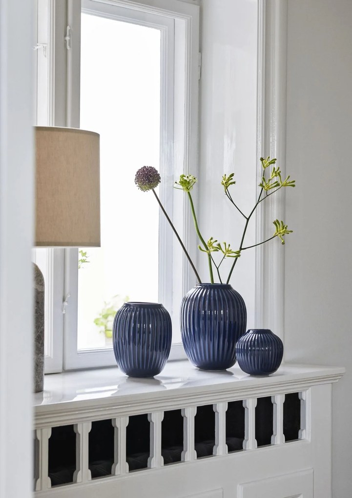 KÄHLER Keramická váza Hammershøi Indigo 12,5 cm