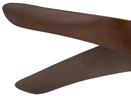 ZEVENTI - LED stropný ventilátor LUCCA LED/18W/230V Wi-Fi Tuya hnedý + diaľkové ovládanie