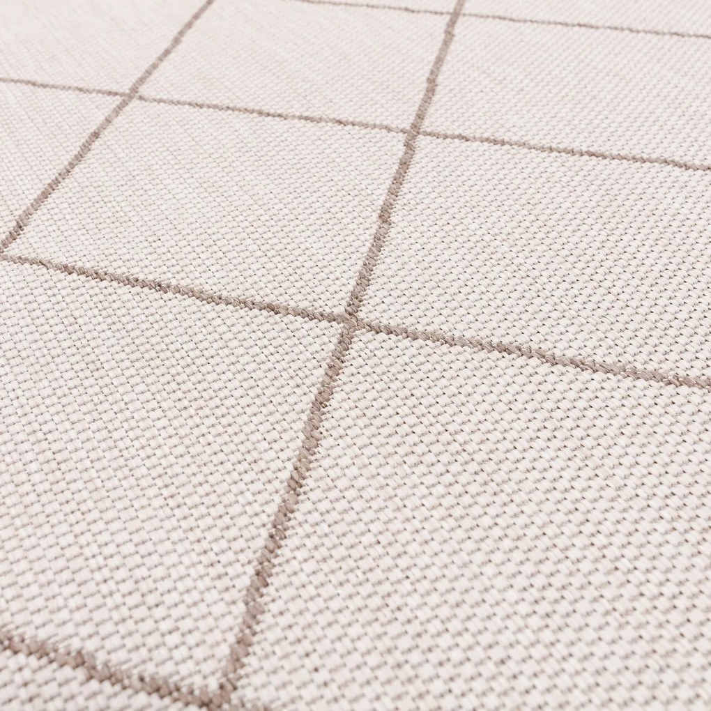 Koberec Lineo Rhombs beige/mink 120 x 170 cm