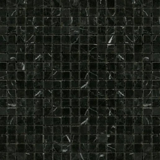 Kamenná mozaika Premium Mosaic Stone černá 30x30 cm leštěná STMOS15BKP