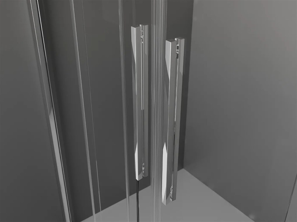 Mexen Velar Duo, posuvné dvere do otvoru 150x200 cm, 8mm číre sklo, chrómový profil, 871-150-000-02-01