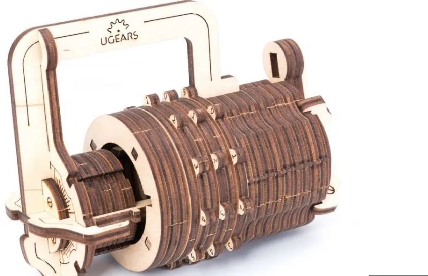Ugears 3D puzzle Číselný zámek 34 ks