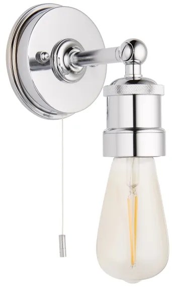 Endon 95505 -Kúpeľňové nástenné svietidlo MILLER 1xE27/6W/230V IP44 lesklý chróm