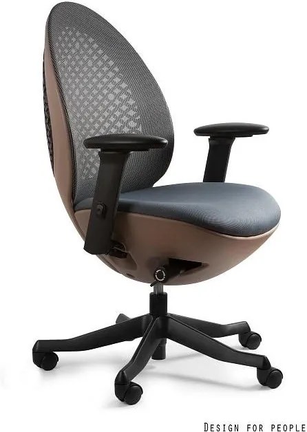 Kancelárska stolička Olive s hnedým základom