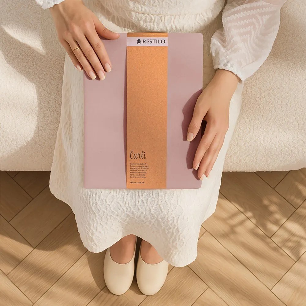 Staroružový dimout záves 140x250 cm Carli Tie – Restilo