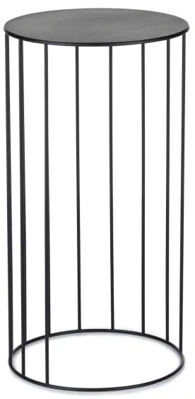 SADA 3x Stojan na kvety LOFT čierna